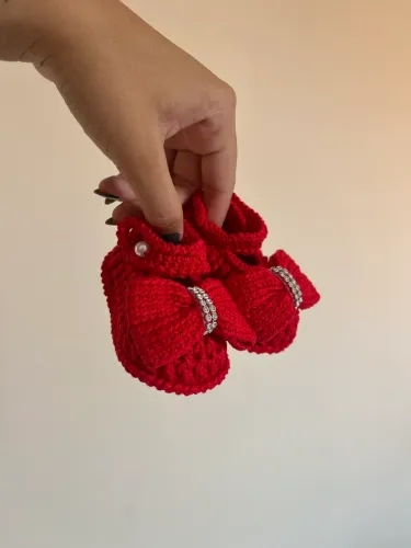 Sapatinho para bebê em crochê