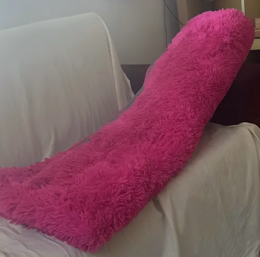 Tapete felpudo rosa extra grande