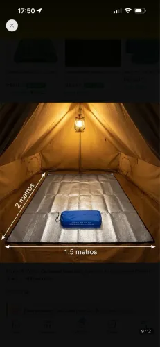 Manda térmica Dobrável camping isolante impermeável 