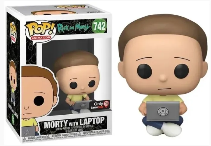 Original - Funko Pop Rick And Morty With Laptop #742 - FUNKO POP