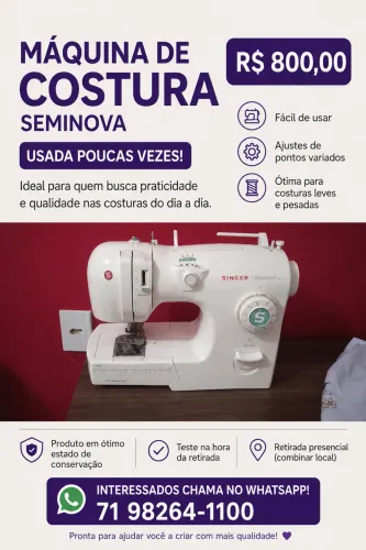 Máquina de costura Singer