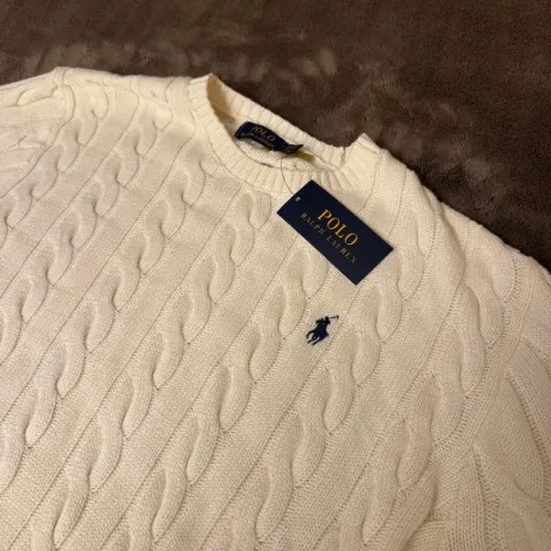 Suéter Branco Polo Ralph Lauren Tricô Tamanho G