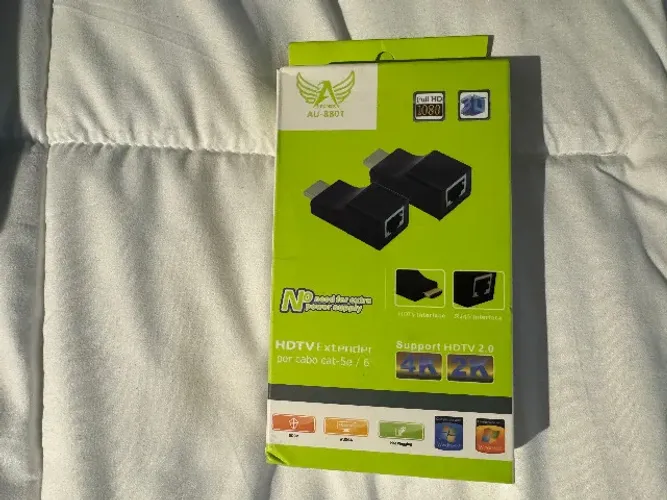 O extensor HDMI via cabo de rede Altomex AU-8801