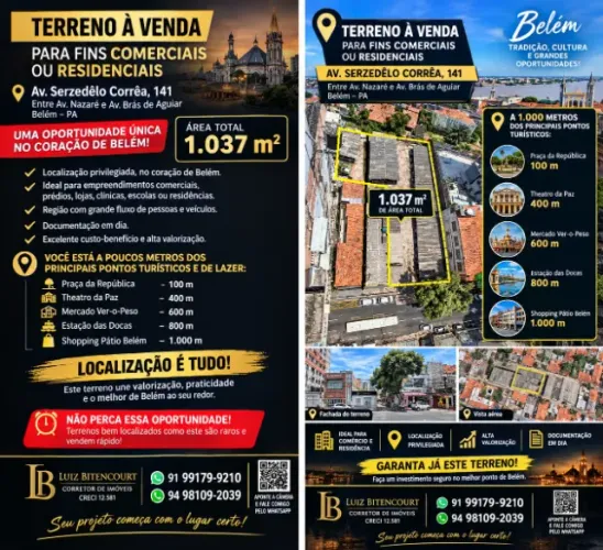 Terreno comercial 1.037m2