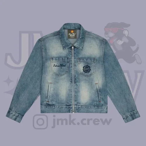 Jaqueta Jeans Broken Planet 'Washed Blue'