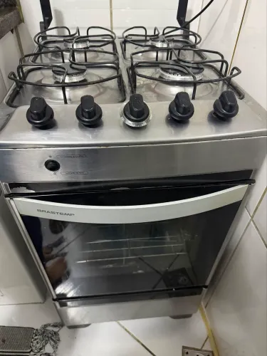 Fogão 4 bocas BRASTEMP inox