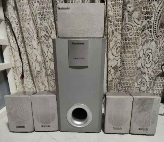 6 Caixas De Som Home Theater Panasonic Bom Estado Funcionando