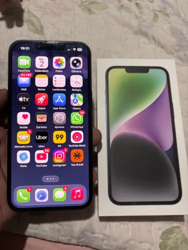 IPhone 14 128gb na caixa , bateria 86% . Com caixa