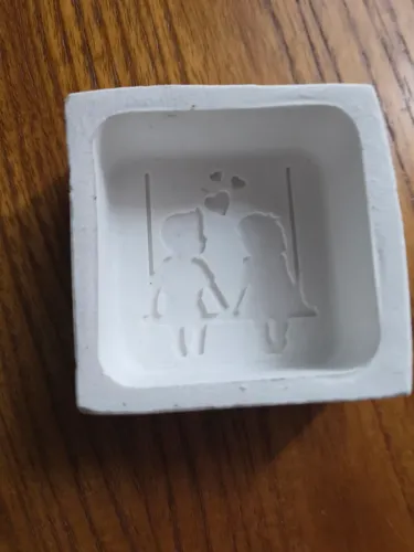 Molde de Silicone Casal no Banco