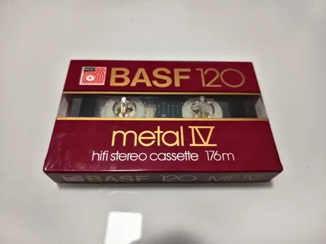Fita cassete k7 Basf METAL IV 120 - Made in Germany