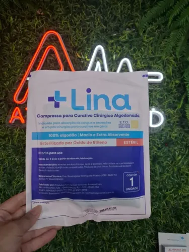 Compressa para Curativo Cirúrgico Algodonada - LINA