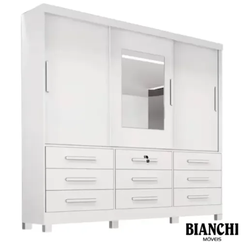 Guarda Roupa Athenas 1,80m 100% MDF Novo Pronta Entrega