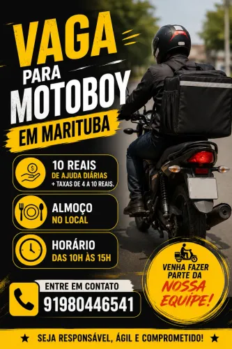 Vaga para motoboy marituba