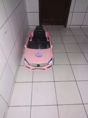 Carro elétrico infantil rosa 12v