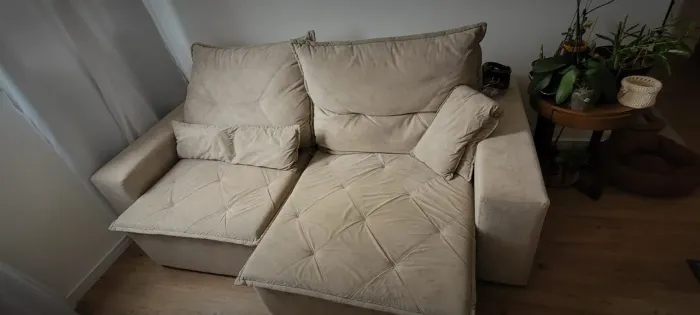 Vendo sofá retratil - 2,27 X 1,10 (fechado) aberto - 1,64