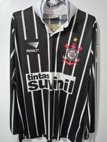 Camiseta Manga Longa Corinthians Retro tamanho M