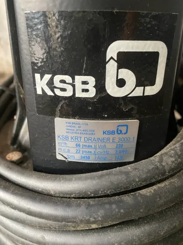 bomba submersível para drenagem KSB KRT Drainer E 3000.1.