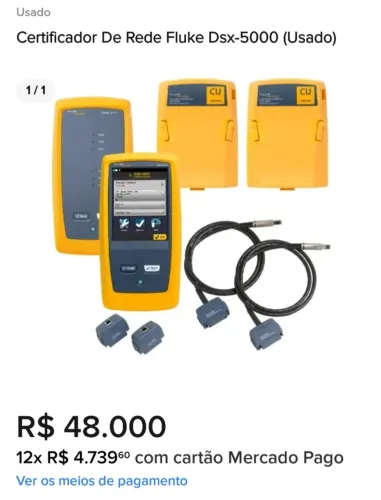 Certificadora FLUKE DSX-5000