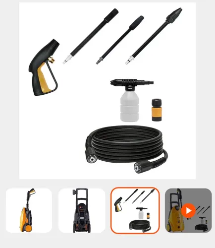 Lavadora de Alta Pressão com Motor de Indução 1800PSI 220V - Bravo WAP-310500