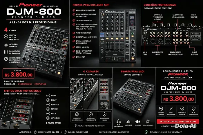 Mixer Dj DJM-800 Pioneer