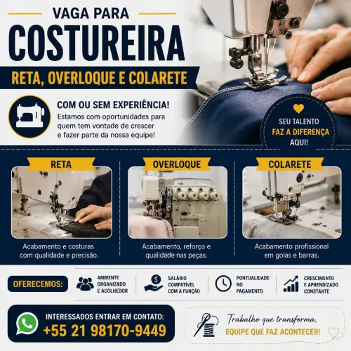 Procuramos Costureira