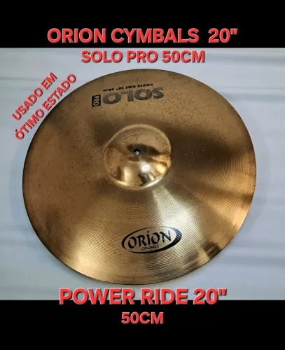 PRATO ORION SOLO PRO- POWER RIDE 20" 50CM - USADO EM ÓTIMO ESTADO 