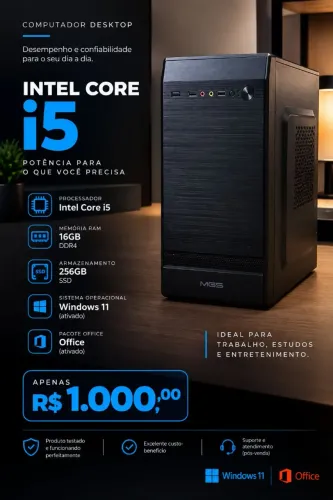 Pc i5 16gb + SSD 256gb & Wi-fi