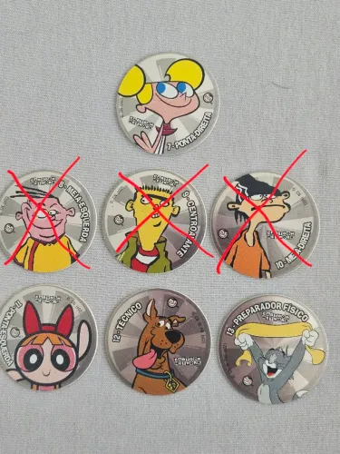 Lote 4 Tazos copa toom prata