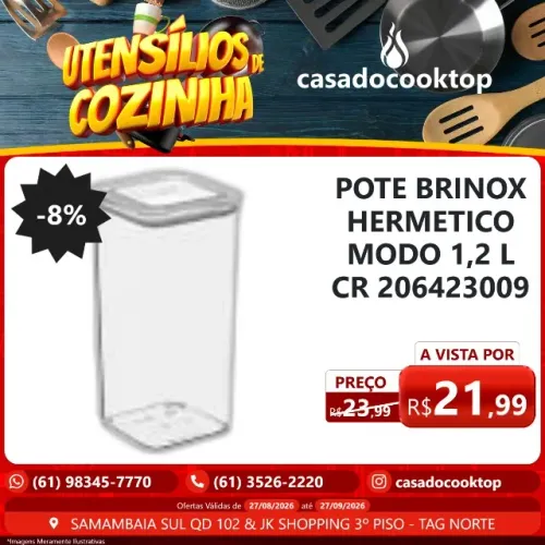POTE BRINOX HERMETICO MODO 1,2 L CR 206423009