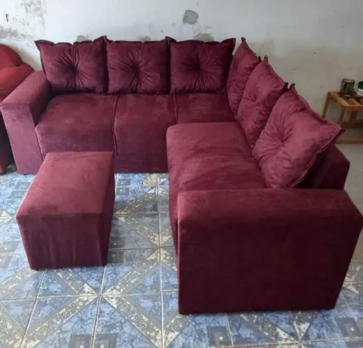 Promoção sofá de canto cinco lugares novos e completos, várias cores disponíveis 