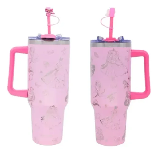 Copo Térmico 1,15L - Princesa Disney - Com Tampa - ZONA CRIATIVA