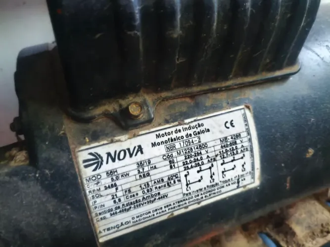 Motor monofásico 5cv