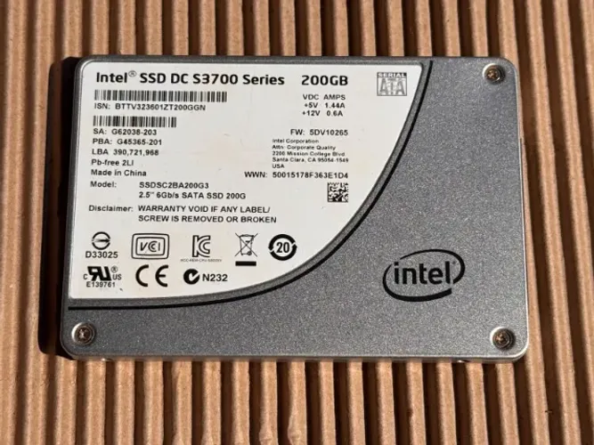 SSD intel 200gb MLC