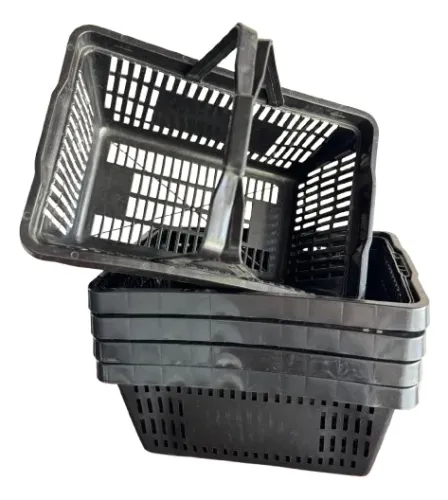 Cestas Plásticas para Compras - Conjunto com 5 Unidades