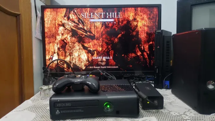 Xbox 360 Slim Completo + Jogos