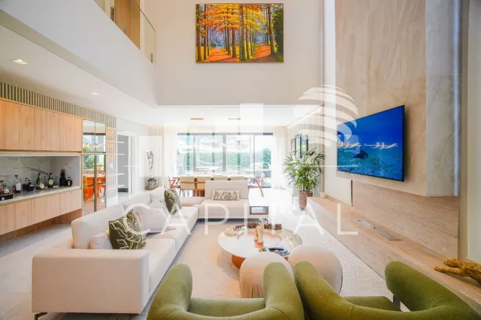 Casa à Venda Mobiliada Em Alphaville Com 4 Suítes e 4 Vagas No Condominio Genesis 2