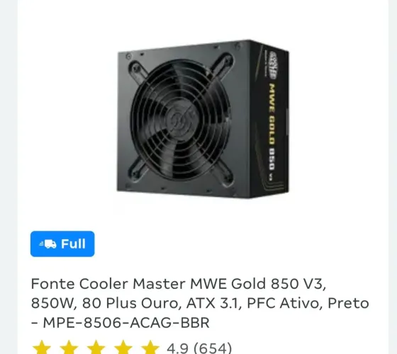 Fonte 850w