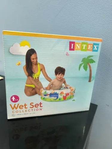 piscina infantil 28 litros 61x22 cm intex