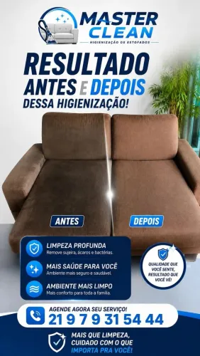 Limpeza e higienização de sofá