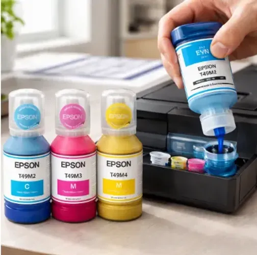 Kit 03 Tinta Original Sublimática Epson F570 F170 T49m