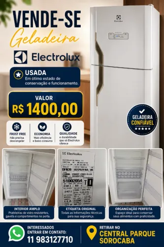 Geladeira FrostFree 310 litros Electrolux