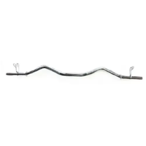 Barra W cromada 1,20 com grampos 