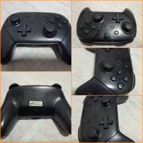 Controle Nintendo Switch, Pro, Sem Fio, Vibração HD, Controle de Movimento (USADO)