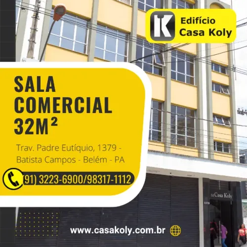 Padre Eutíquio - Sala Comercial 32m² Ed. Casa Koly