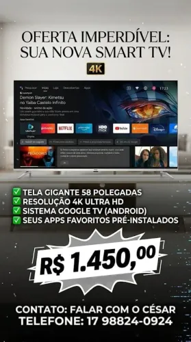 SMART TV 58" 4K