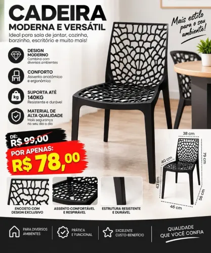 Cadeira em Polipropuleno