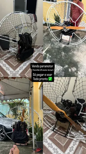Paramotor pararilla 125 motor de kart 