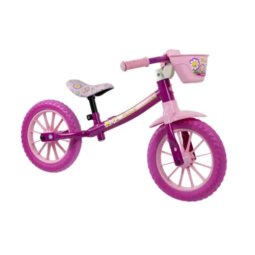 Bicicleta de Equilíbrio Nathor Balance Flower - A partir de 2 anos