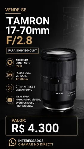 Lente Tamron 17-70mm 2.8 SONY