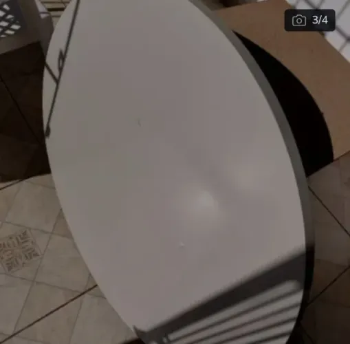 Mesa de jantar redonda com 4 cadeiras madeira